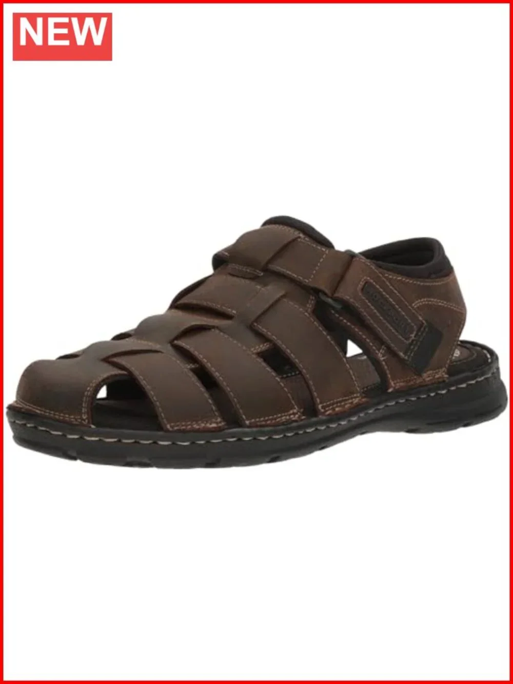Rockport Men's Darwyn Fisherman Sandals - Leather - Shock Absorption